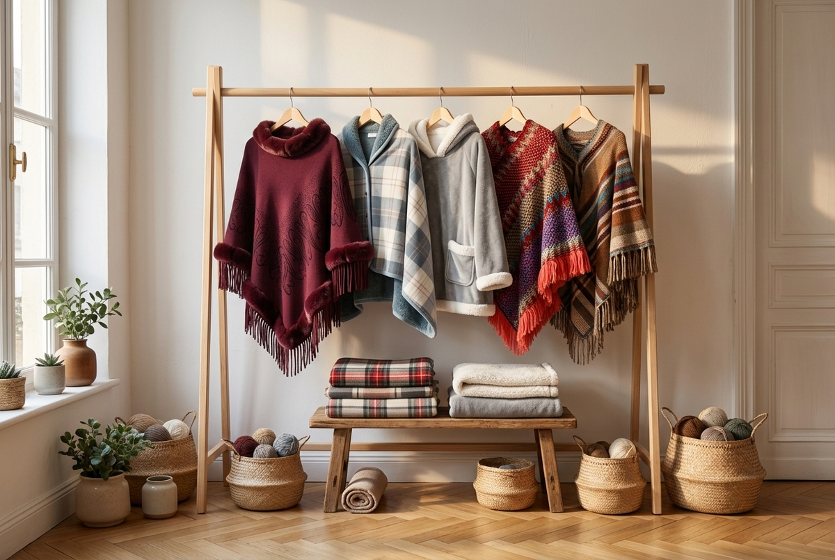 Portant de ponchos et de capes Cocoon Effect : toute la gamme