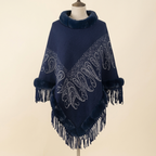 Cape Hiver Chic bleu marine sur buste