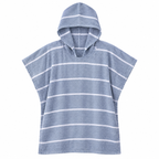 Poncho Fouta Bord de Mer, vue d'ensemble sur fond blanc