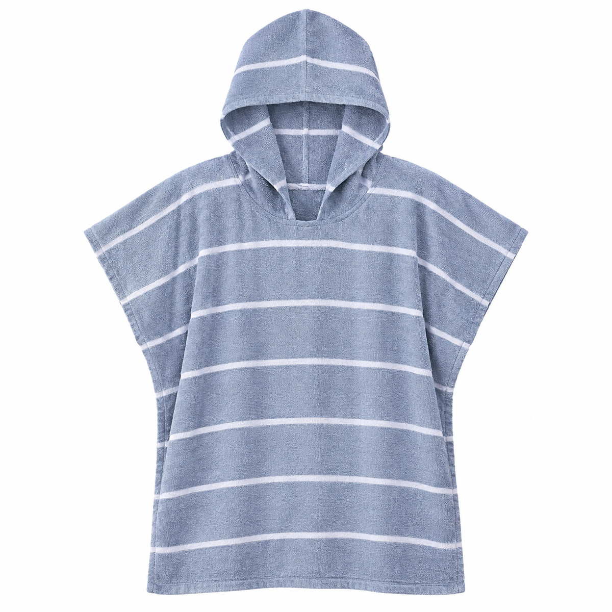 Poncho Fouta Bord de Mer, vue d'ensemble sur fond blanc