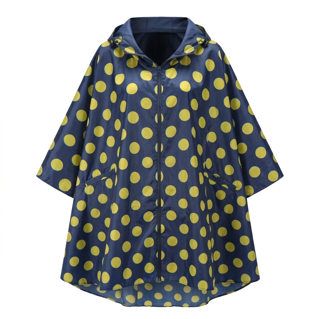 Poncho de Pluie Averse, vue d'ensemble sur fond blanc
