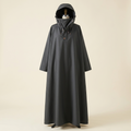 Poncho de pluie long Route Sèche noir sur buste